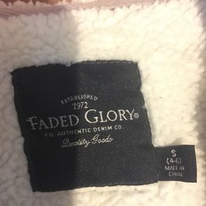 Light gray zip up hoody- FADED GLORY